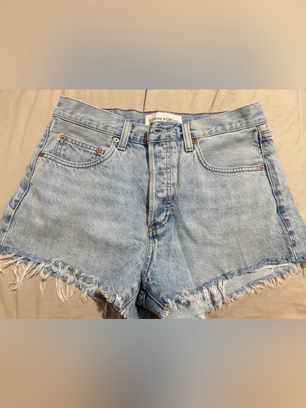 Denim Forum Aritzia denim shorts ex boyfriend/ high rise